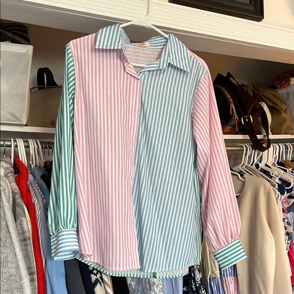 Mazik Tops - Striped Multicolor button down